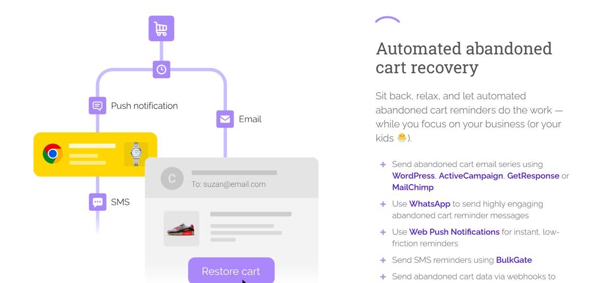 Cartbounty recovery cart plugin for email flows