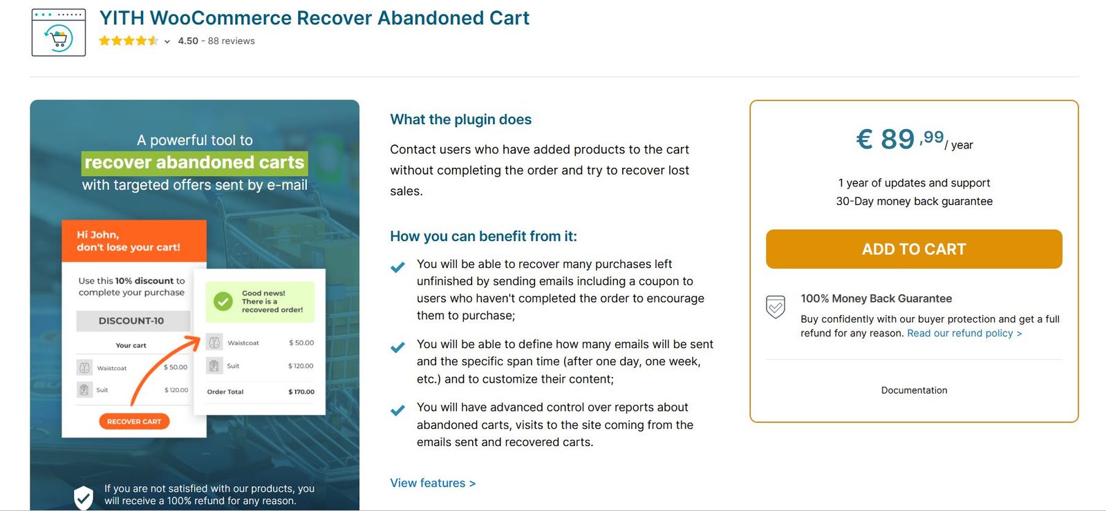 YITH WooCommerce Recover Abandoned Cart